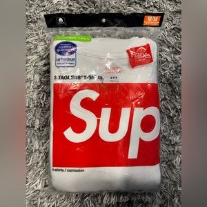Supreme Hanes Tagless Tees (3 Pack) - White